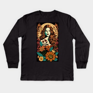 Lana Del Rey Botanical Kids Long Sleeve T-Shirt